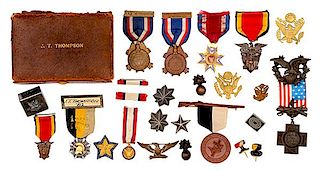 General John T. Thompson, Inventor of the Submachine Gun, Medals and Insignia Archive 