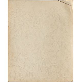Charles Seliger, pencil drawing on paper, 1953