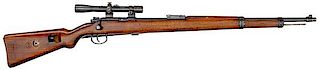**SS Marked WWII German Mauser Deutches Sportmodell Bolt-Action Rifle with Kahles Mignon Scope 
