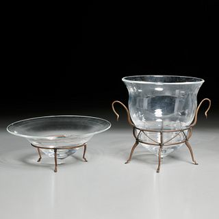 Michael Graves, (2) Steuben "Archaic" vessels