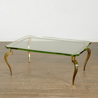 Maison Ramsay (attrib.), brass cocktail table