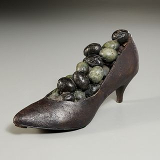 Steve Tobin, bronze shoe sculpture