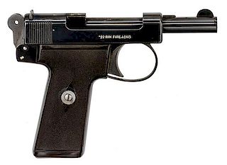 **Webley & Scott Metropolitan Police Single-Shot .22 Automatic Target Pistol 