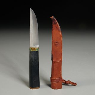 Tapio Wirkkala, "Puukko" knife in leather sheath