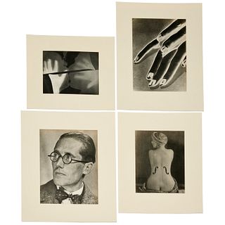 Man Ray, (4) original gravure prints