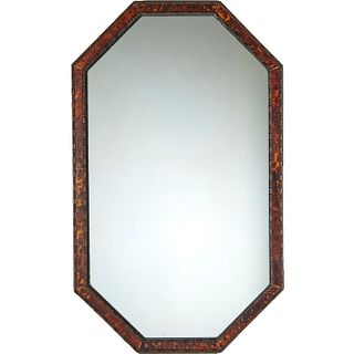Parish-Hadley, ebonized wood & tortoise mirror