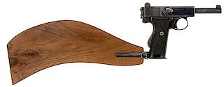**Webley & Scott .455 Mark I RHA Model Self-Loading Pistol with Shoulder Stock 