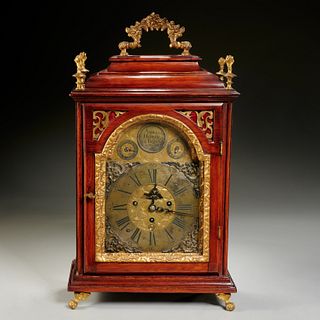 Continental bronze mounted repeating bracket clock