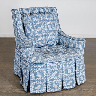 Howard & Sons London, upholstered arm chair