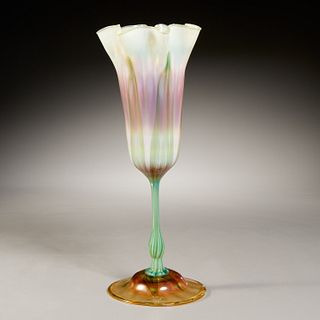 L.C. Tiffany (attrib.), floriform Favrile vase