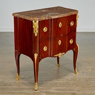 Louis XV ormolu mounted commode, signed Roussel