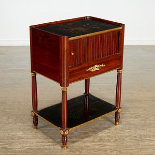 Louis XVI mahogany & Japan lacquer table