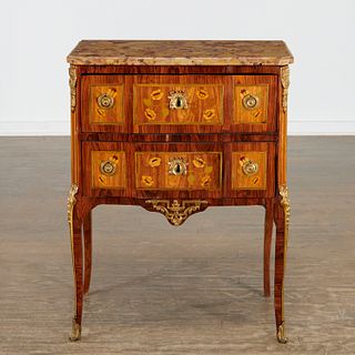 Louis XVI transitional marquetry commode
