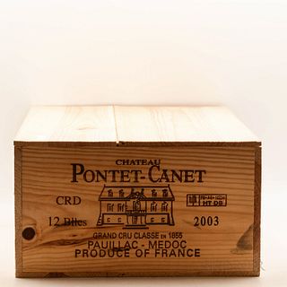 Chateau Pontet Canet 2003, 12 bottles (owc)