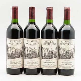 Chateau Montelena Cabernet Sauvignon Estate 1987, 4 bottles