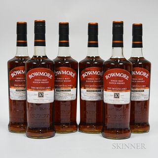 Bowmore 10 Years Old (2 750ml, oc) official bottling, 2nd release, 56.3% (4 750ml, oc) official bottling, 3rd release, 56.7% The Dev...