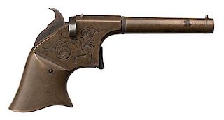 Engraved Remington-Rider Single-Shot Derringer 