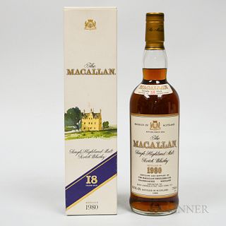 Macallan 18 Years Old 1980, 1 750ml bottle (oc)