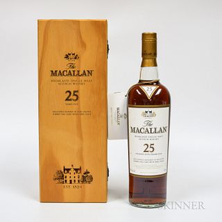 Macallan 25 Years Old, 1 750ml bottle (owc)