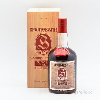 Springbank 25 Years Old, 1 750ml bottle (owc)