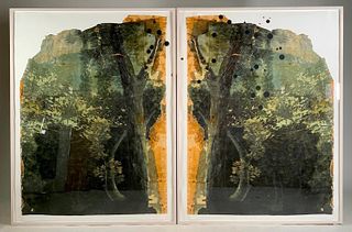 Valerie Hammond Diptych, "Southern Cross (A Constellation in the Southern Hemisphere)" 