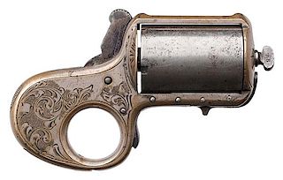 Very Rare James Reid .41 Caliber 5-Shot “Knuckleduster” Revolver 