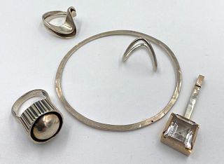 Signed Danish and Scandinavian Modernist Design Jewelry