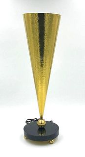 Modern Brass Torchere Lamp, Stamped JR