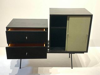 Mid-Century Modern Ebonized Wood Cabinet