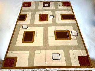 Indo Persian Gabbeh Carpet 5'7" x 8'
