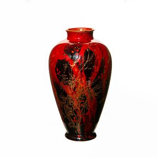 Royal Doulton Sung Flambe Deep Sea Vase, Fish