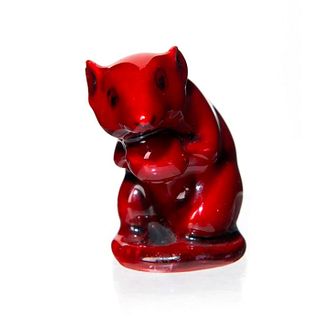 Royal Doulton Animal Flambe, Mouse With A Nut