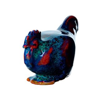 Royal Doulton Sung Flambe Figurine, Cockerel, Crouching HN267