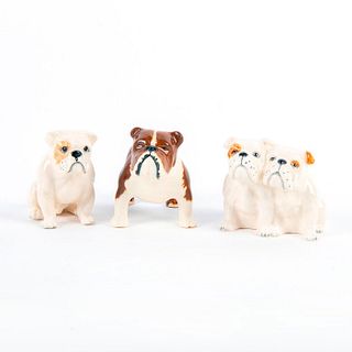 3pc Beswick Miniature English Bulldogs