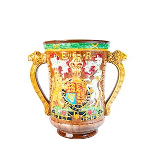 Royal Doulton Queen Elizabeth II Silver Jubilee Loving Cup No. 1