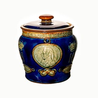 Royal Doulton Vice Admiral Lord Nelson Stoneware Commemorative Tobacco Jar