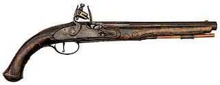 Kentucky Flintlock Pistol by M. Maslin of Baltimore 
