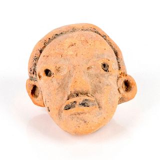 Pre Columbian Figurine Fragment, Man's Head