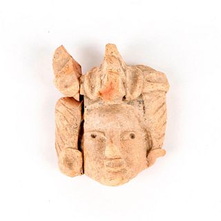 Pre Columbian Figurine Fragment, Terra Cotta Head