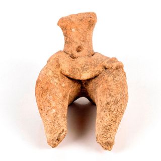 Pre Columbian, Terra Cotta Figurine Fragment, Female Figure