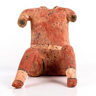 Pre Columbian, Terra Cotta Figurine, Seated Person