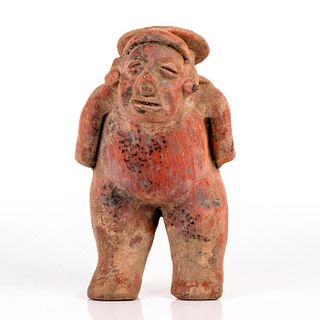 Pre Columbian Style, Terra Cotta Figurine Jug