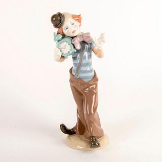 Clown with Alarm Clock 1005056 - Lladro Porcelain Figurine