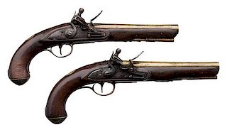 Pair of Ketland Flintlock Trade Pistols 
