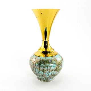 Unusual Delft Porcelain Bud Vase Lustre Glaze