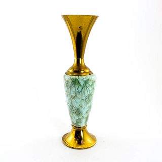 Unusual Delft Porcelain Vase Lustre Glaze Mid Century Modern