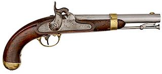 Model 1842 Percussion Pistol by H. Aston & Co. 