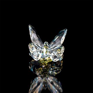 Swarovski Crystal Figurine, Butterfly On Flower