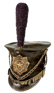 Republic of Texas Cavalry Officer's Shako 