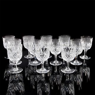 12pc Waterford Normandy Crystal Water Glasses by Thomas Webb
